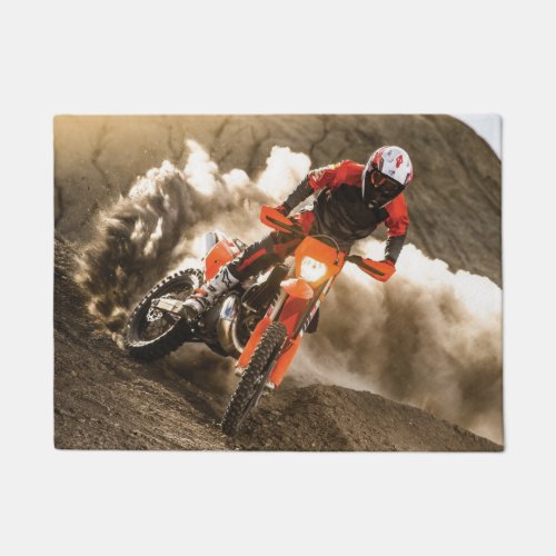 Motocross Rider Doormat