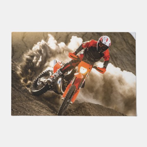 Motocross Rider Doormat