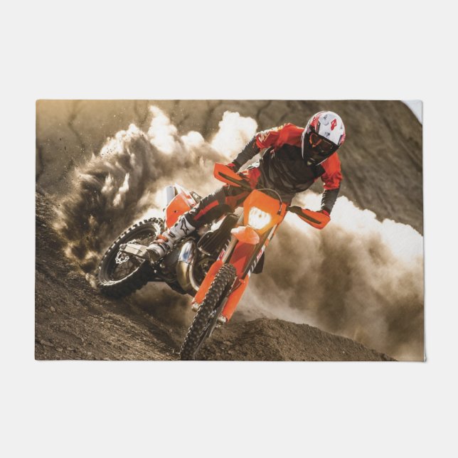 Motocross Rider Doormat (Front)