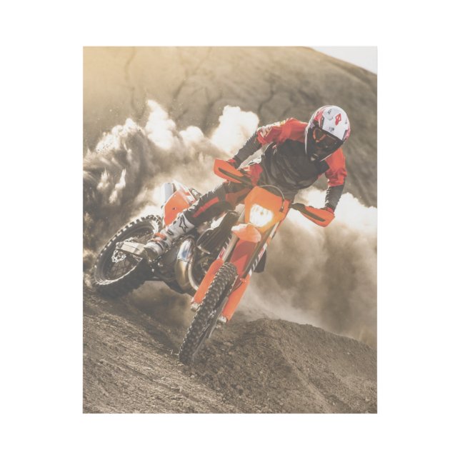 Motocross Rider Gallery Wrap (Front)