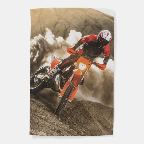 Motocross Rider Garden Flag