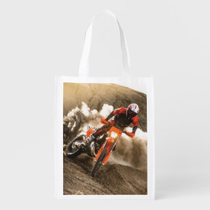 Motocross Rider Grocery Bag