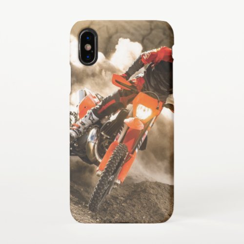 Motocross Rider iPhone X Case