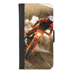 Motocross Rider iPhone 8/7 Wallet Case