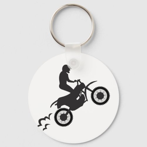 Motocross Rider Keychain