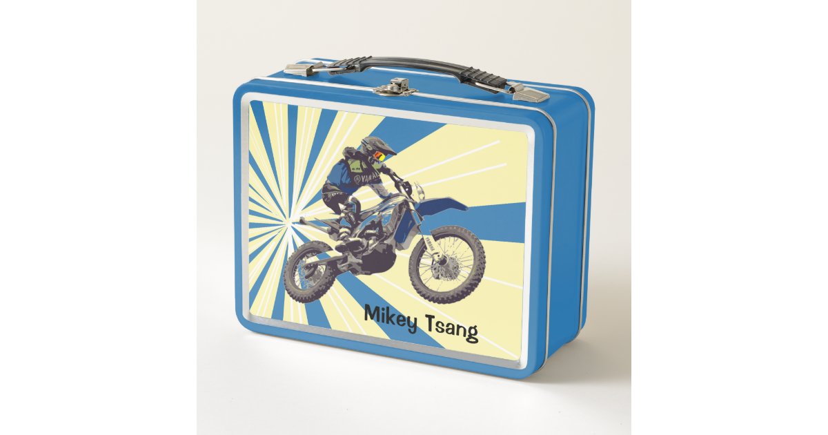 Motocross Rider Metal Lunch Box | Zazzle