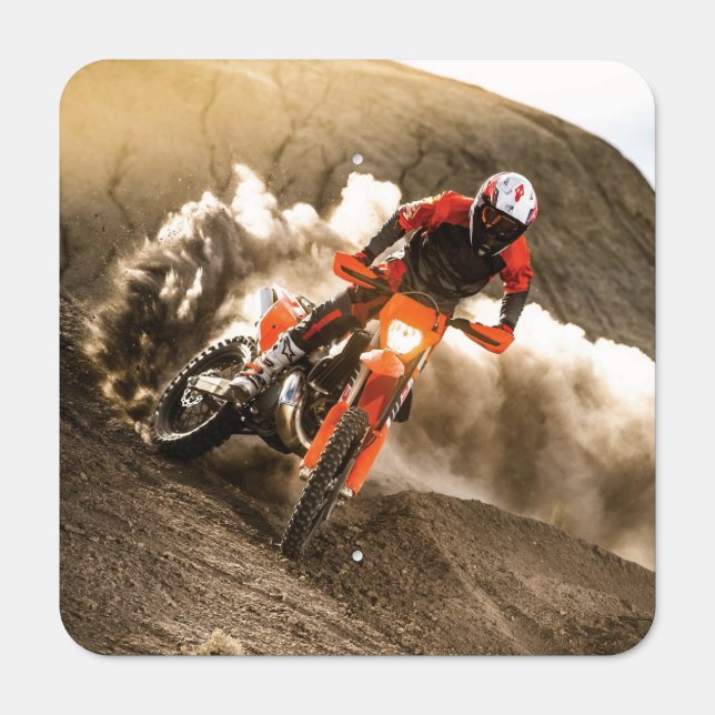 Motocross Rider Metal Sign (Front)