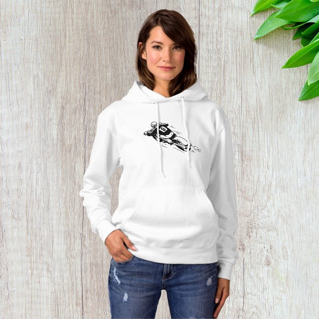 Motocross Rider Number 8 Retro Dirt Bike Hoodie (Creator Uploaded)