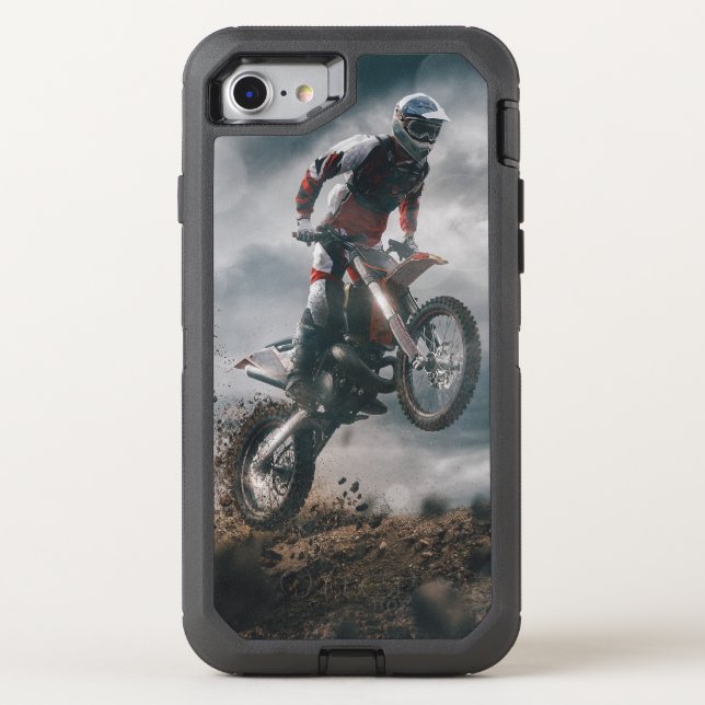 Motocross Rider Otterbox iPhone Case (Back)