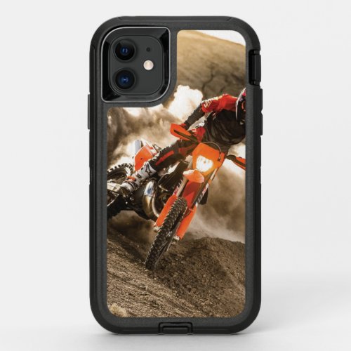 Motocross Rider OtterBox Defender iPhone 11 Case