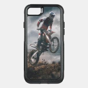 Motocross rider OtterBox commuter iPhone SE/8/7 case