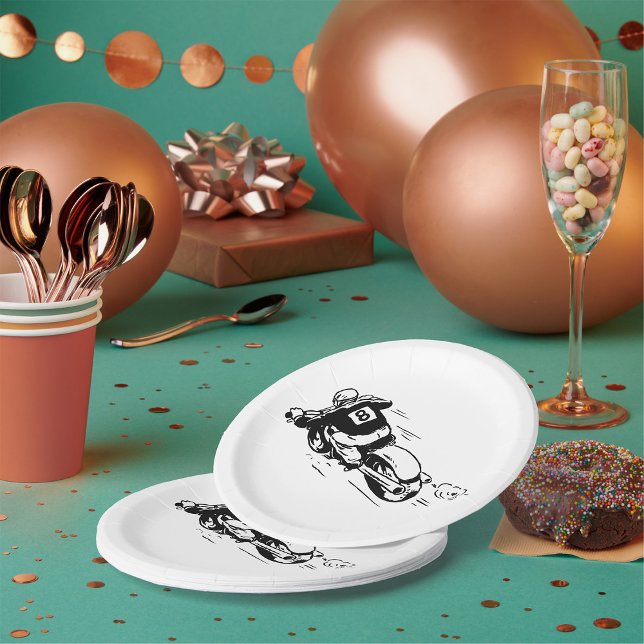 Motocross Rider Paper Plates (Creator Uploaded)