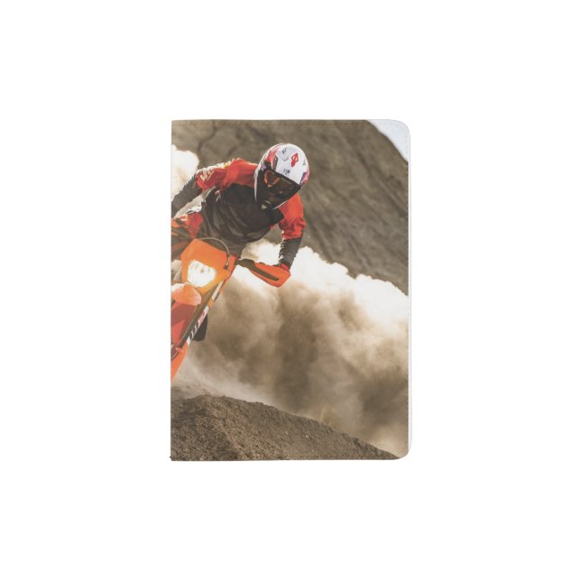 Motocross Rider Passport Holder (Front)