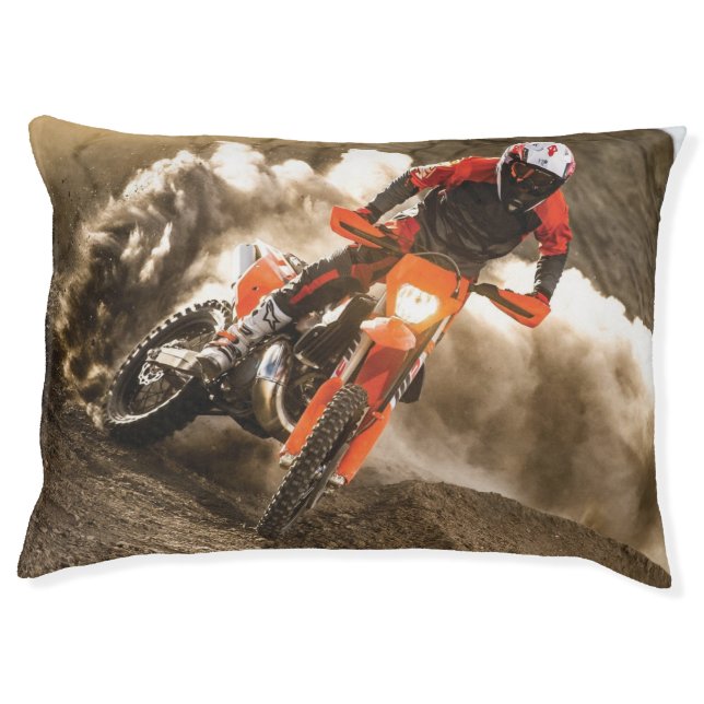 Motocross Rider Pet Bed (Front)