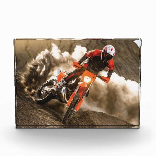 Motocross Rider Photo Block