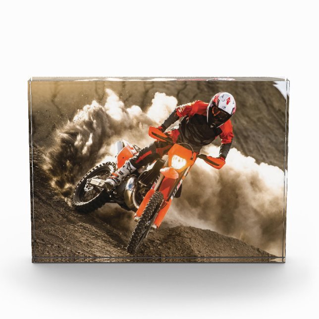 Motocross Rider Photo Block (Front)