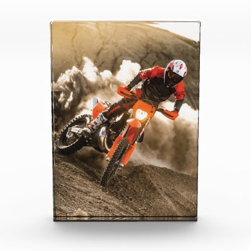 Motocross Rider Photo Block