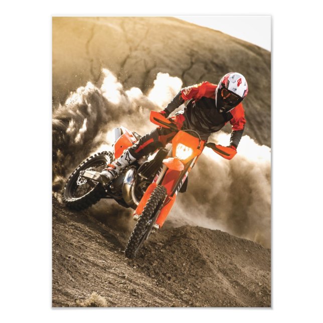 Motocross Rider Photo Print (Front)