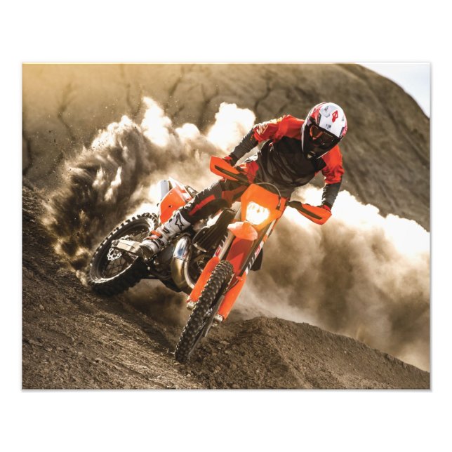 Motocross Rider Photo Print (Front)