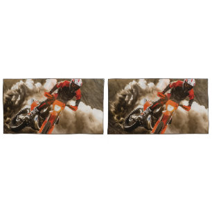 Motocross Rider Pillow Case