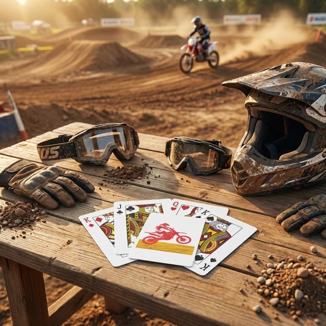 Motocross Rider Poker Cards (Creator Uploaded)