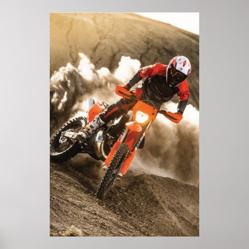 Motocross Rider Poster