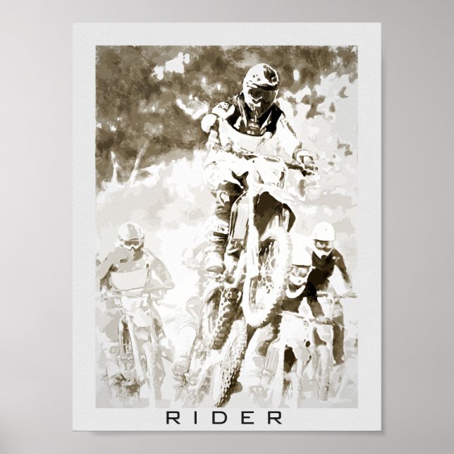 Motocross rider poster (Front)