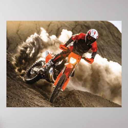 Motocross Rider Poster