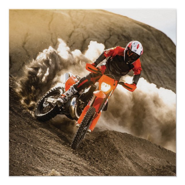 Motocross Rider Poster (Front)