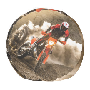 Motocross Rider Pouf