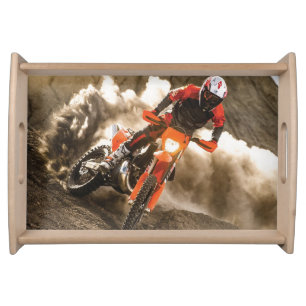 Motocross Rider Serving Tray