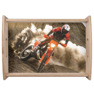 Motocross Rider Serving Tray