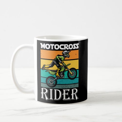 Motocross Rider the real Biker and his Motorcycle  Coffee Mug