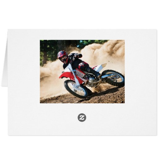 Motocross rider throw pillow (Back Horizontal)