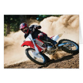 Motocross rider throw pillow (Front Horizontal)