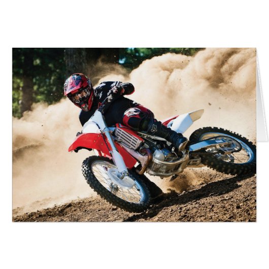 Motocross rider throw pillow (Front Horizontal)