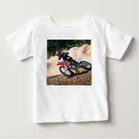 Motocross rider throw pillow