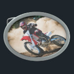 Motocross rider throw pillow belt buckle<br><div class="desc">Motocross rider</div>