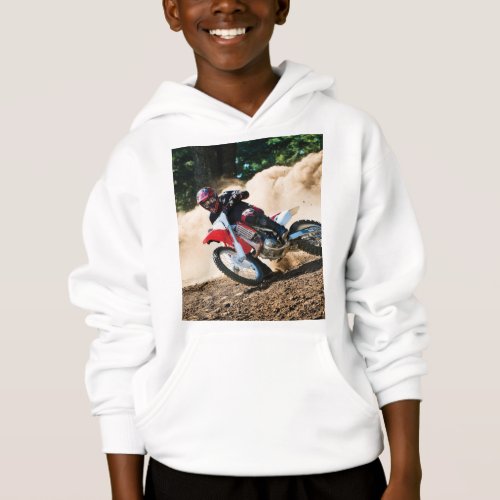 Motocross rider throw pillow hoodie