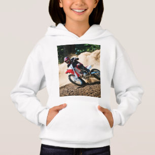 Motocross rider throw pillow hoodie