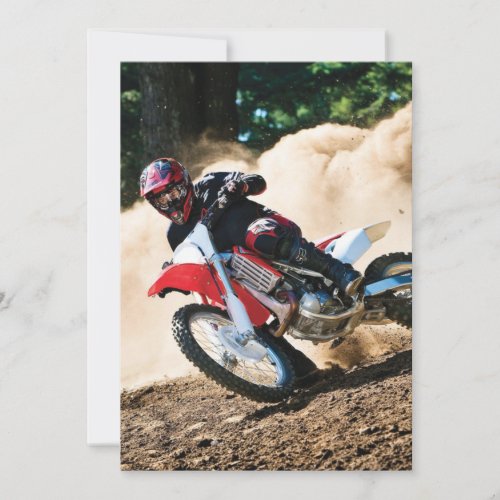 Motocross rider throw pillow invitation