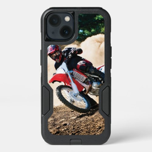 Motocross rider throw pillow iPhone 13 case