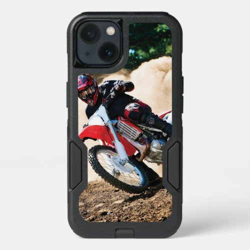 Motocross rider throw pillow iPhone 13 case