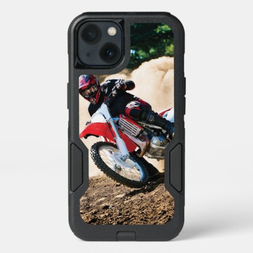 Motocross rider throw pillow iPhone 13 case