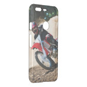 Motocross rider throw pillow uncommon google pixel case (Back/Right)
