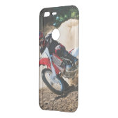 Motocross rider throw pillow uncommon google pixel case (Back/Left)