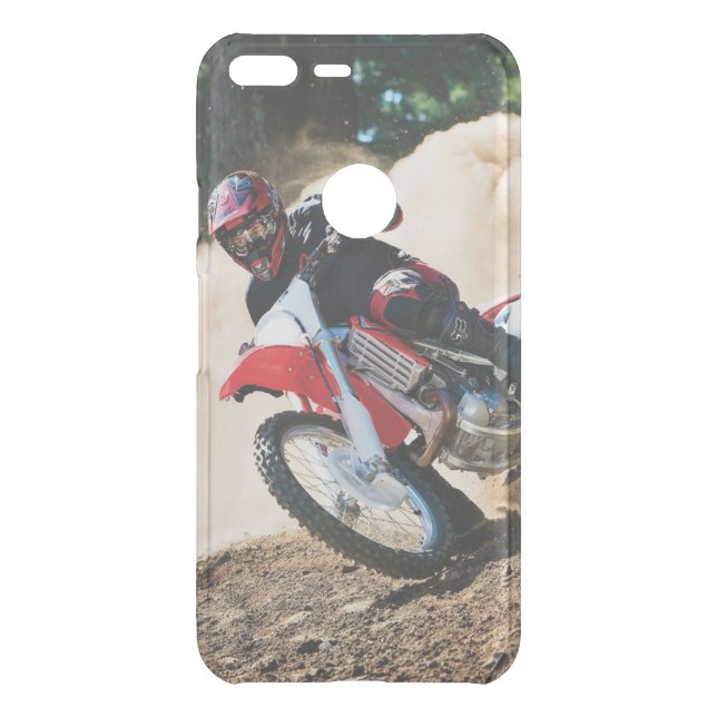 Motocross rider throw pillow uncommon google pixel XL case (Back)