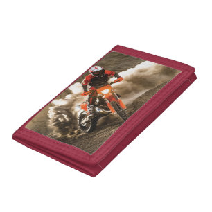 Motocross Rider Tri-fold Wallet