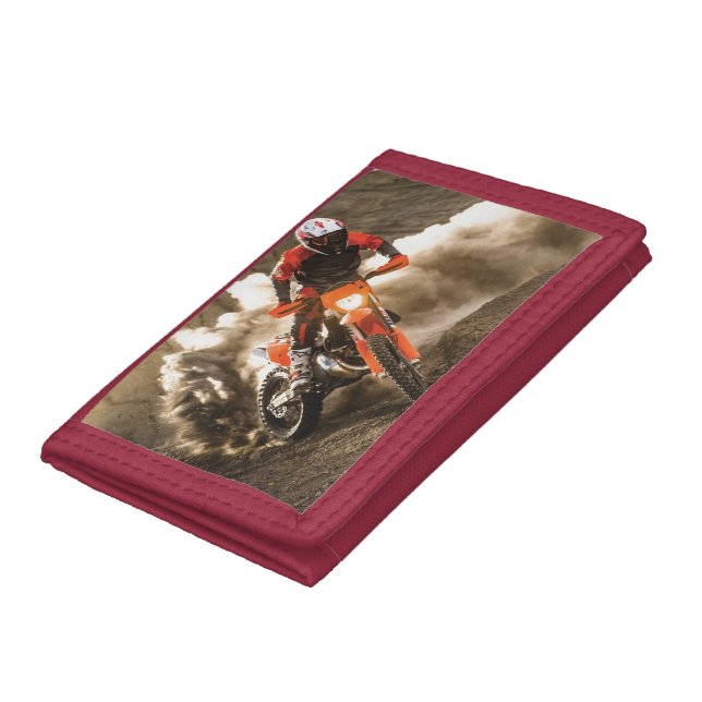 Motocross Rider Trifold Wallet (Bottom)