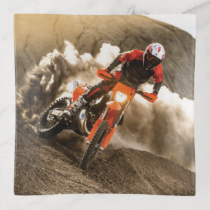 Motocross Rider Trinket Tray